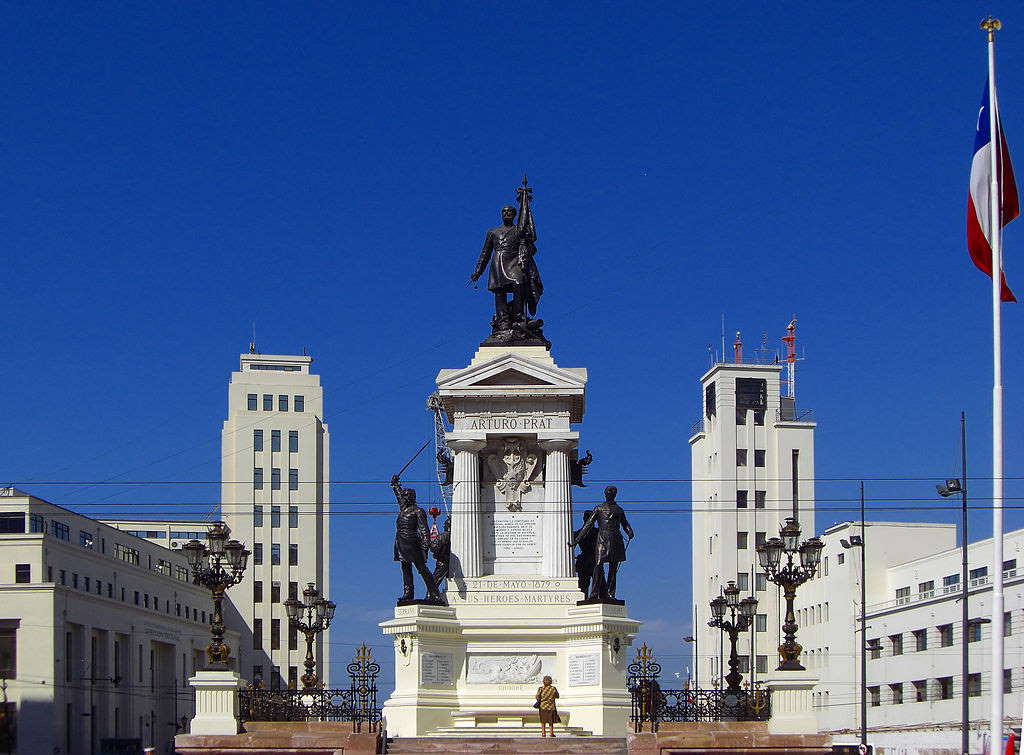 Monument to the Heroes of Iquique at Plaza Sotomayor