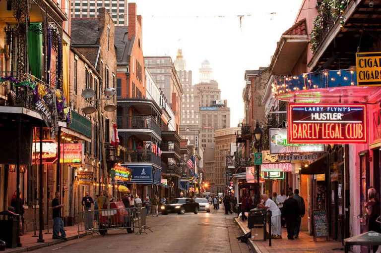Bourbon Street in New Orleans